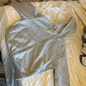 Alo Hype Zip Up Hoodie- Grey size Small